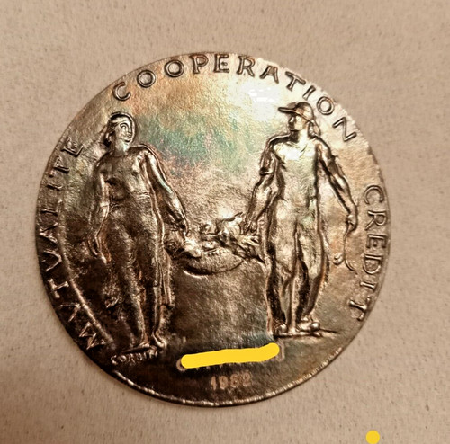 Médaille bronze argenté