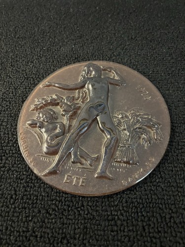 Médaille cristal daum et - cristal,