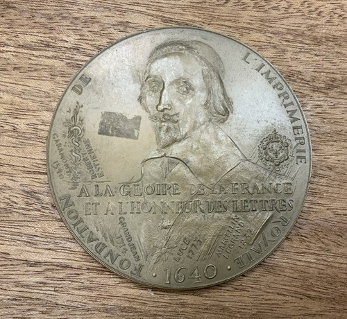 Médaille bronze fondation - médaille,