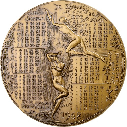 France médaille calendrier - france,,