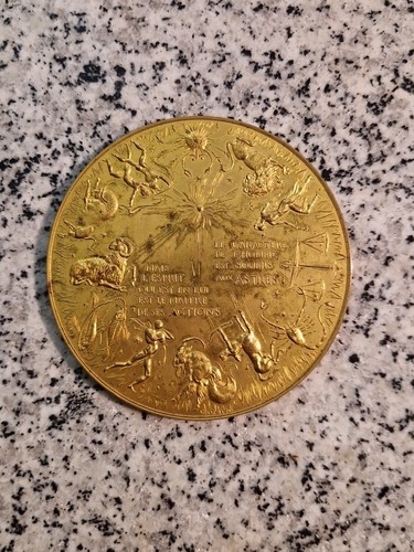 Belle medaille bronze doré - medaille,